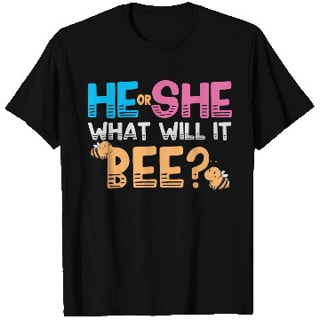 Discover Gender Reveal Bee green T Shirts