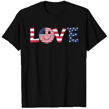 Discover Love USA Flag Patriotic 4th of July America day T Shirts