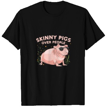 Discover Hairless Guinea Pig Skinny Pig Owner Cavy Rodent T Shirts