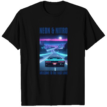 Discover Vintage 80s Futuristic Retrowave Neon Cyberpunk T Shirts