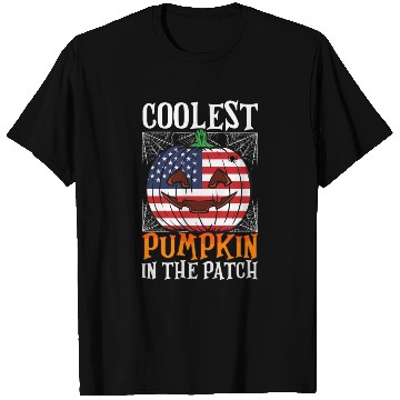 Discover Coolest Pumpkin In The Patch Us Flag Jack O T Shirts
