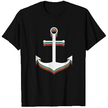 Discover Anchor Retro Colorful T Shirts
