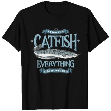Discover Catfish Hunting Funny Fishing Quote Vintage T Shirts