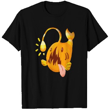 Discover The Orange Candy Corn Angler Fish T Shirts