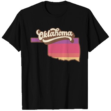 Discover Oklahoma Retro USA T Shirts