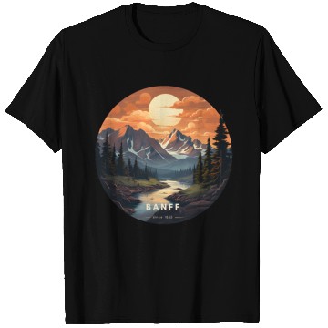 Discover Banff sunset T Shirts