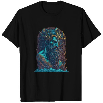 Discover Poseidon Water Sea Ocean Colorful T Shirts