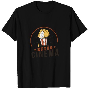 Discover Retro Cinema Popcorn T Shirts