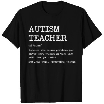 Discover Autism Teacher Definition Design Copy Copy T Shirts