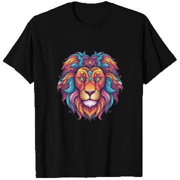 Discover lion 6, abstract lion T Shirts
