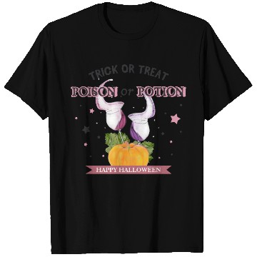 Discover Happy Halloween Trick or Treat Poison or Potion T Shirts