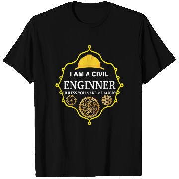 Discover I am A Civil Engineer Unless You Make me Angry 70s T Shirts