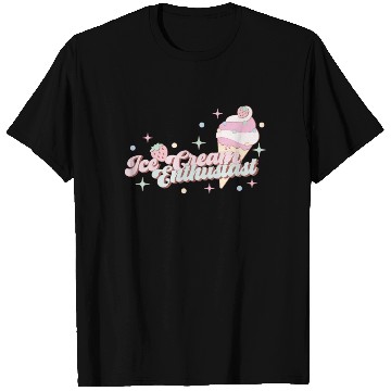 Discover Ice Cream Enthusiast, Happy Summer Holiday T Shirts