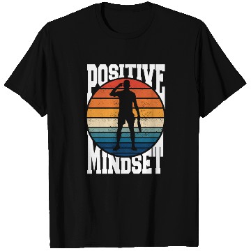 Discover Positive Mindset Vintage Sunset Tennis T Shirts