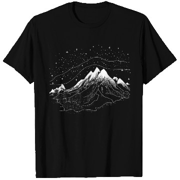 Discover Night Starts and Mountain T Shirts