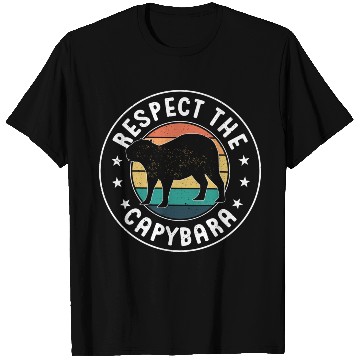 Discover Retro Respect The Capybara Capybara Lover Meme T Shirts