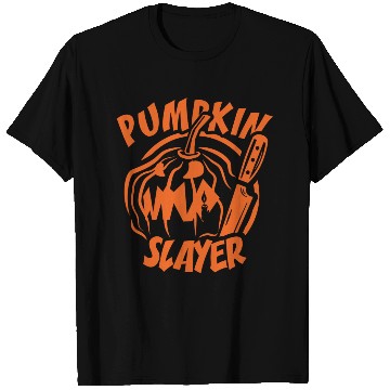 Discover Pumpkin Slayer plain green T Shirts