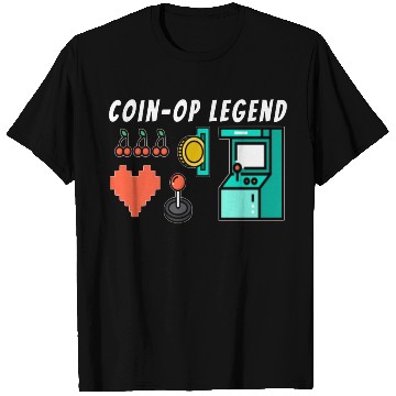 Discover Coin Op Legend Arcade Gaming 80s Retro Gamer T Shirts