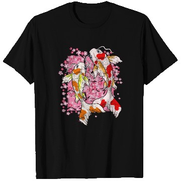 Discover Sakura Koi Fish Gift Cherry Blossom Koi Carp T Shirts