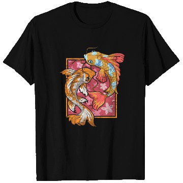 Discover Sakura fish farmer gift Japan Koi carp T Shirts