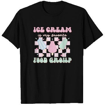 Discover Ice Cream Is My Favorite Food Group Summer Holiday T Shirts