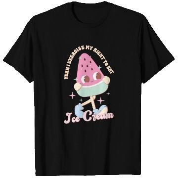 Discover Yeah I Exercise My Right To Eat Ice Cream, Summer T Shirts