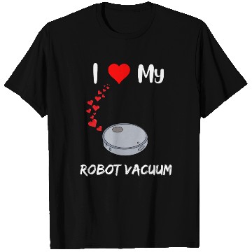 Discover Robot Vacuum Lover Funny Robot House Cleaner Doing T Shirts