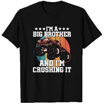 Discover I'm a Big Brother and I'm Crushing It Racer T Shirts