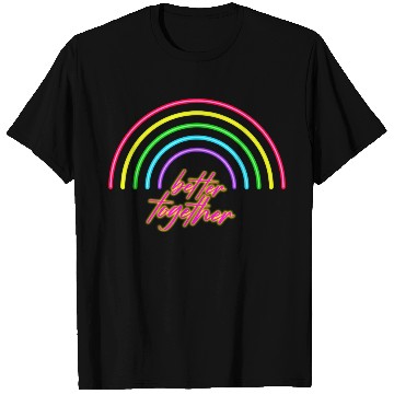 Discover Better Together Neon Rainbow vintage T Shirts