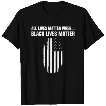Discover Black Lives Matter When PRotest March US Flag T Shirts