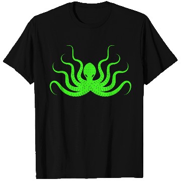 Discover Menace Octopus Neon Green T Shirts