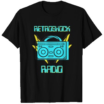 Discover Retro Shock Radio Old School Music T Shirts