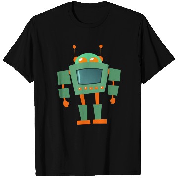Discover Green And Orange Robot T Shirts
