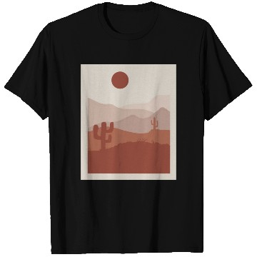 Discover desert sand and sun orange and gray T Shirts
