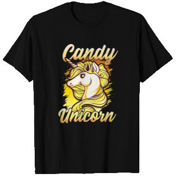 Discover Candy Corn Unicorn Halloween Funny Candy Unicorn T Shirts