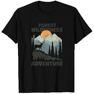 Discover forest wilderness adventure deer mountain T Shirts