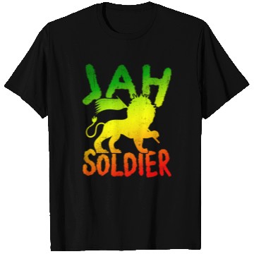 Discover Reggae Lion Of Judah Jah Soldier T Shirts