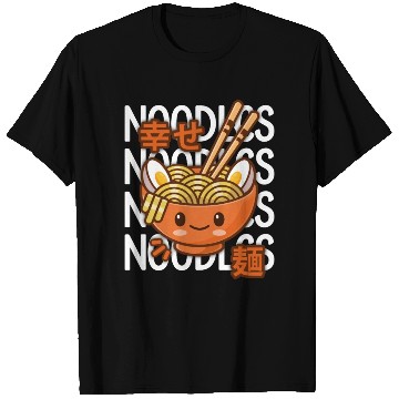 Discover Kawaii Ramen Noodle Bowl Noodles Orange T Shirts