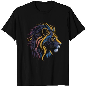 Discover Lion Head, colorful Lion T Shirts