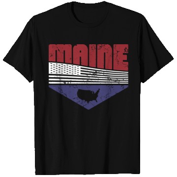 Discover Retro Vintage Maine Usa T Shirts