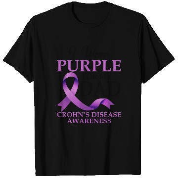 Discover I Wear Purple For My Dad Crohn's Disease T Shirts