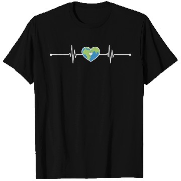Discover Heart Beat Earth T Shirts