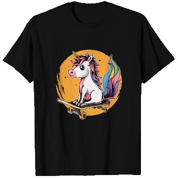 Discover Unicorn Skater Skater Skateboard Skateboard T Shirts