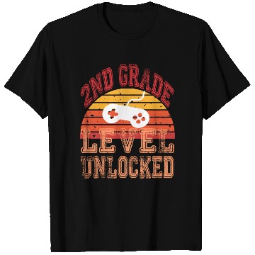 Discover 2nd Grade Level Unlocked Video Game Back To School T Shirts