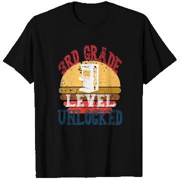 Discover 3rd Grade Level Unlocked Gamer First Day Of School T Shirts
