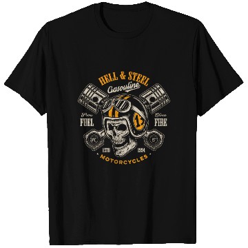 Discover Hell And Steel Biker ull Motorcycle Men'S T Shirts