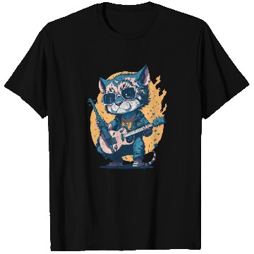 Discover Cub Playing a Guitar T Shirts