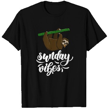 Discover Sunday Vibes Sloth T Shirts