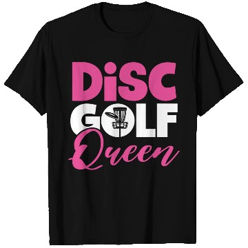 Discover Disc golf queen red gift T Shirts