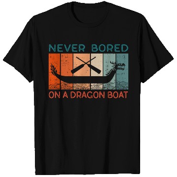 Discover Never Bored On A Dragon Boat Funny Racing T Shirts